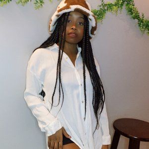 White Chic Oversized shirt/dress
